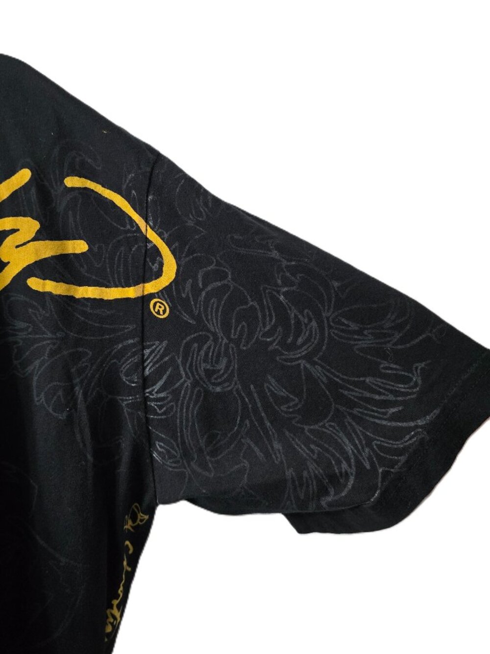 Ed Hardy White Lotus Tiger Graphic T Shirt Mens XL Christian Audigier Y2K Mother - Picture 7 of 8